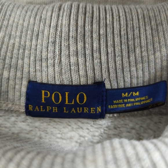 Polo Ralph Lauren Heathered Grey Turtleneck Sweater Size M - Picture 4 of 7